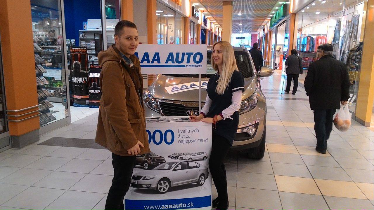 Zajistili jsme hostesku v Nitre pro autobazar AAA AUTO